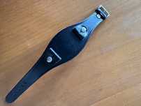 Pulseira para relogio em pele preta nova