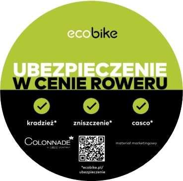 Rower elektryczny EcoBike X-City Cappuccino 17,5Ah+GPS+ubezp. w cenie