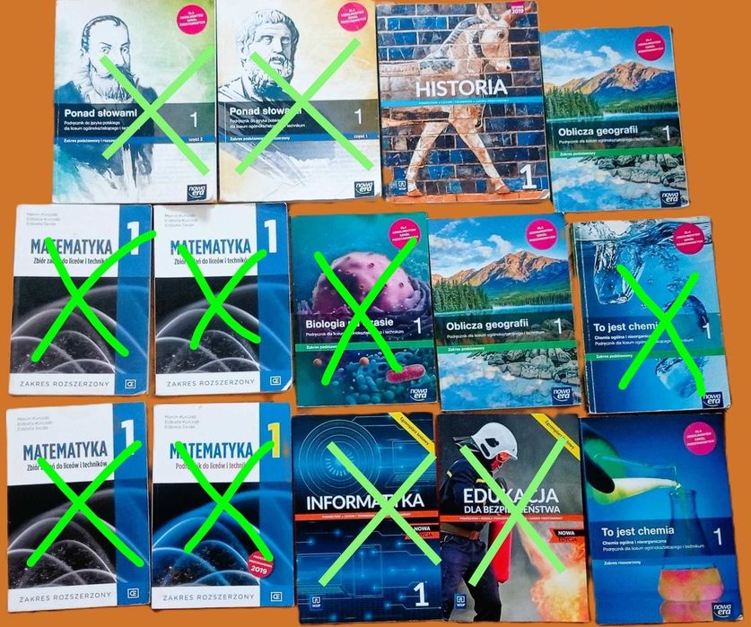 Podręczniki do klasy 1 liceum i technikum