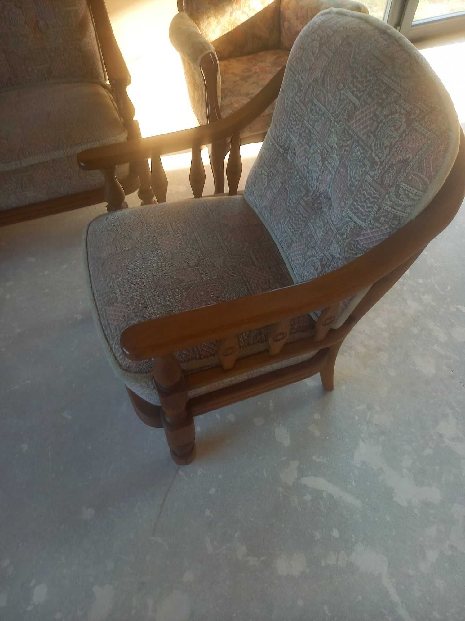 Piękny komplet wypoczynkowy retro do salonu