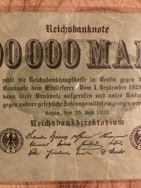 1923 Niemcy 100 000 Mark