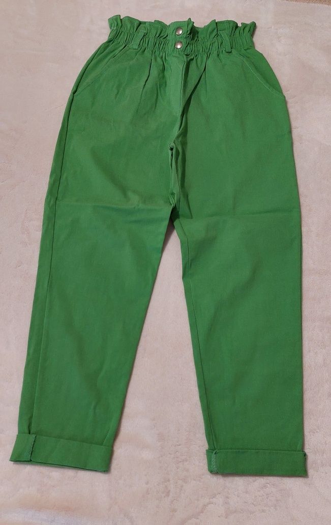 Calça verde sarja s/ marca