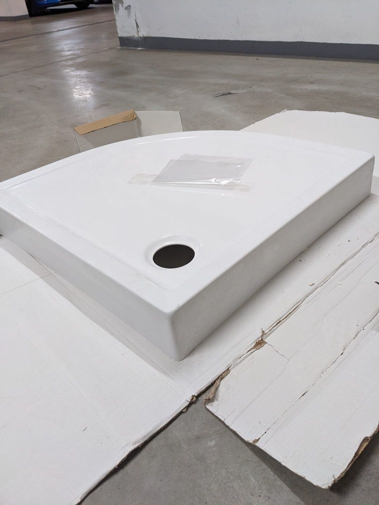 Brodzik 1/4 koła 80x80
