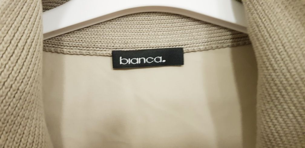 BIANCA, sweter rozpinany, kolor khaki