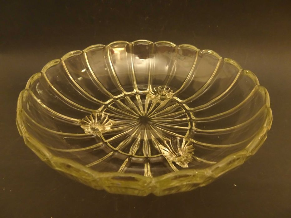 Ząbkowice, miska szklana, HSG Ząbkowice, PRL, Vintage, retro