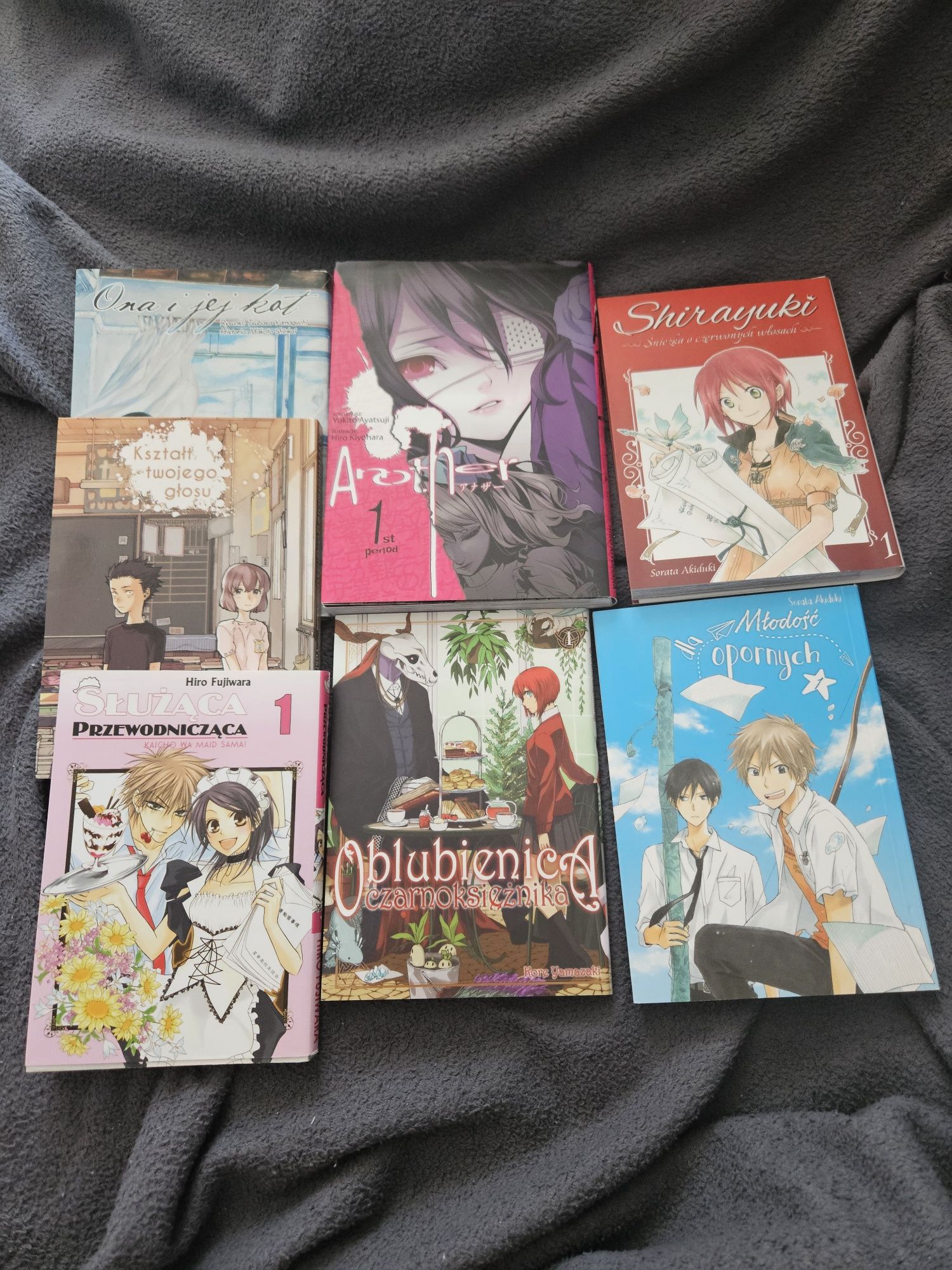 Zestaw komisky anime 7 sztuk