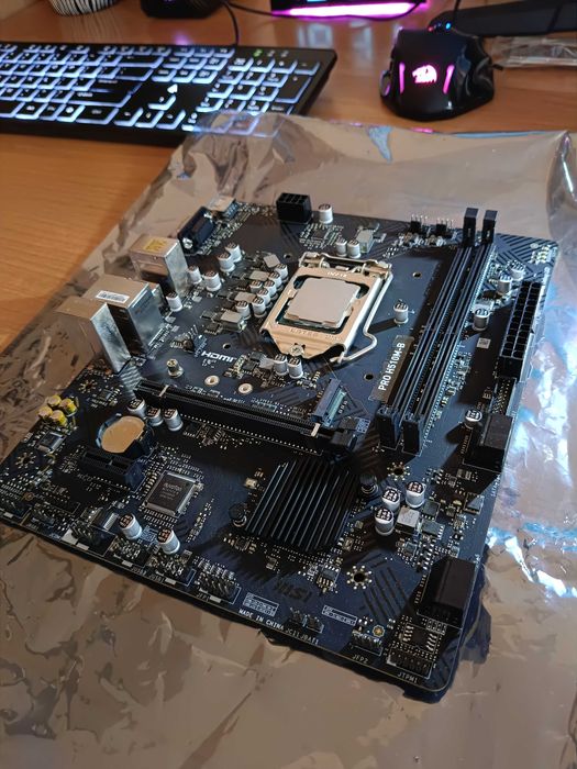 Płyta Główna msi pro h510m-b  + i3-10100f