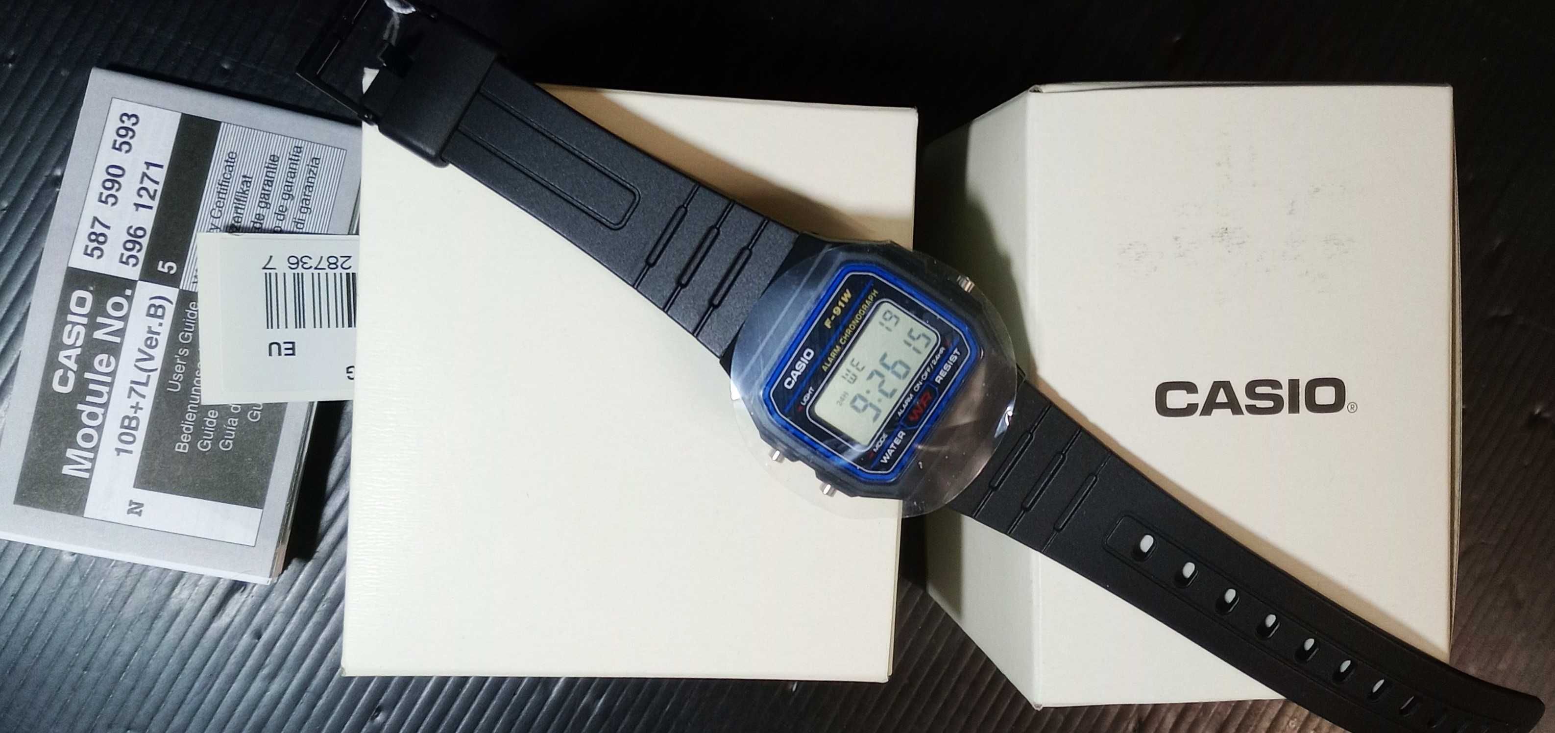 Casio F91W relógio original retro