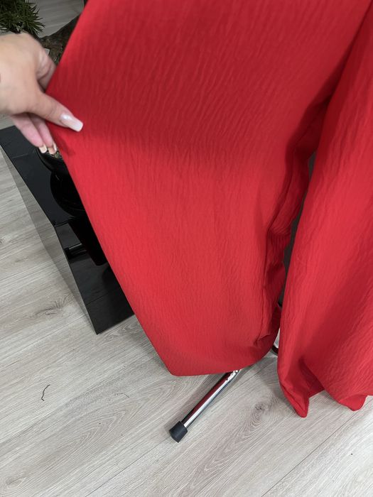 Kombinezon czarwony szeroka nogawka