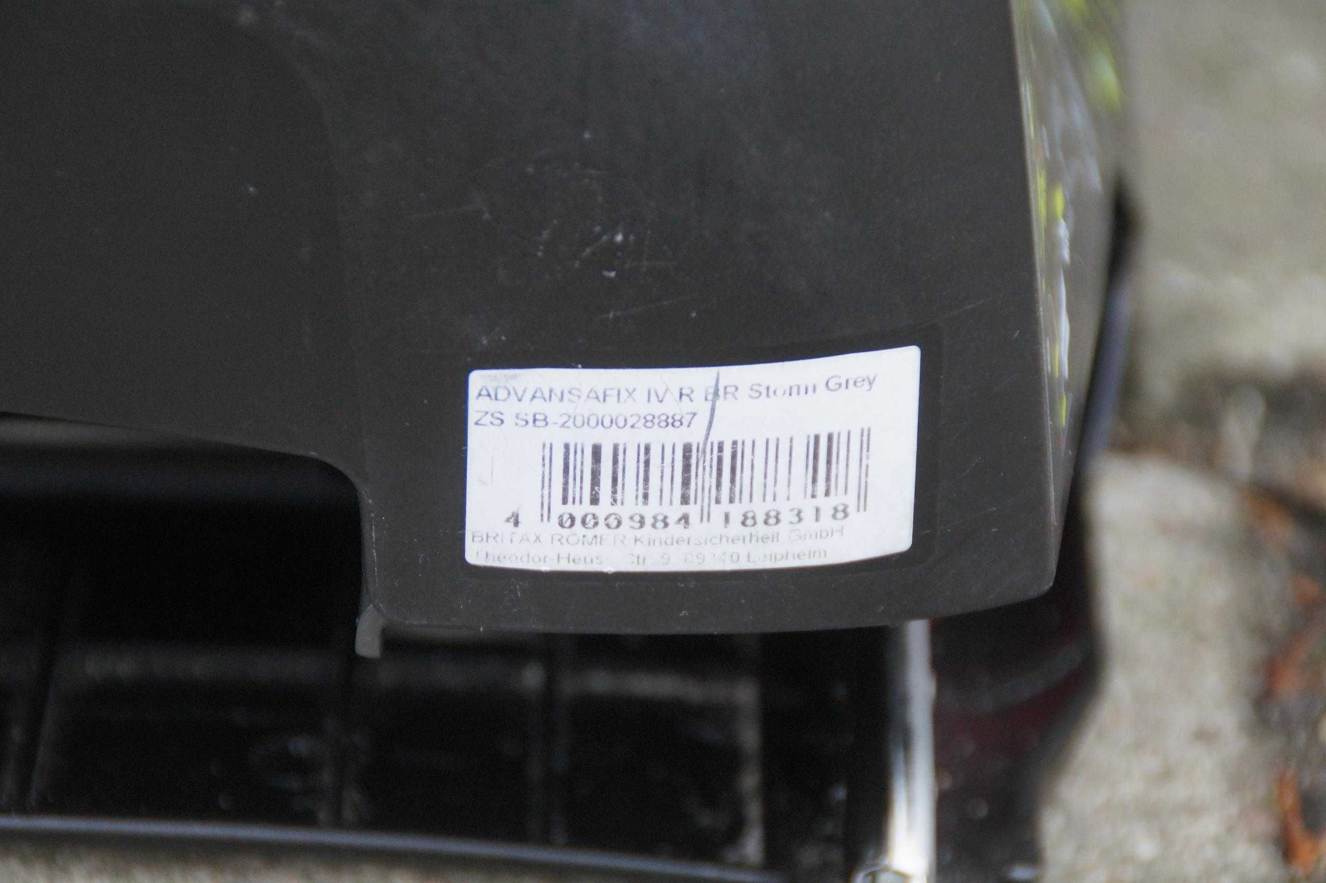 Britax Romer Advansafix IV-R I-Size 9-36 kg IsoFix