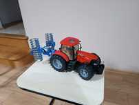 Traktor Case Bruder+ walec uprawowy