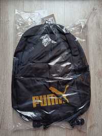 NOWY Plecak Puma GOLD czarny złote logo Phase Backpack 22L