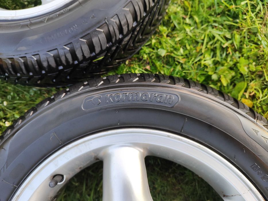 Felgi aluminiowe 15” 4x100 + opony Kormoran wielosezonowe 2021r.