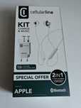 Słuchawki bezprzewodowe bluetooth Cellularline Apple + ładowarka