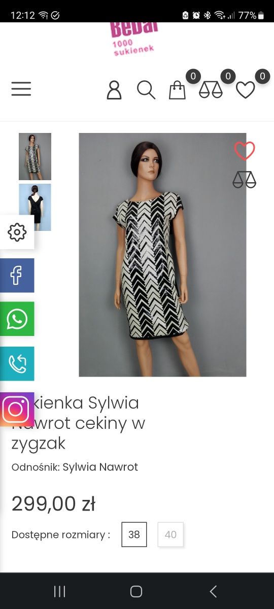 Mała czarna sukienka rozm. 36