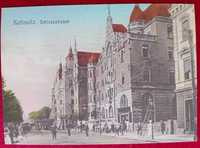 Pocztówka Katowice Schloss Strasse 1911 rok