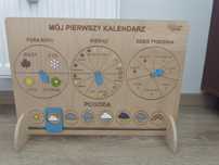 Drewniany kalendarz dla malucha