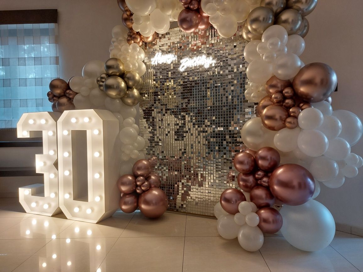Ścianki balonowe Pabianice do zdjęć osiemnastki balony z helem
