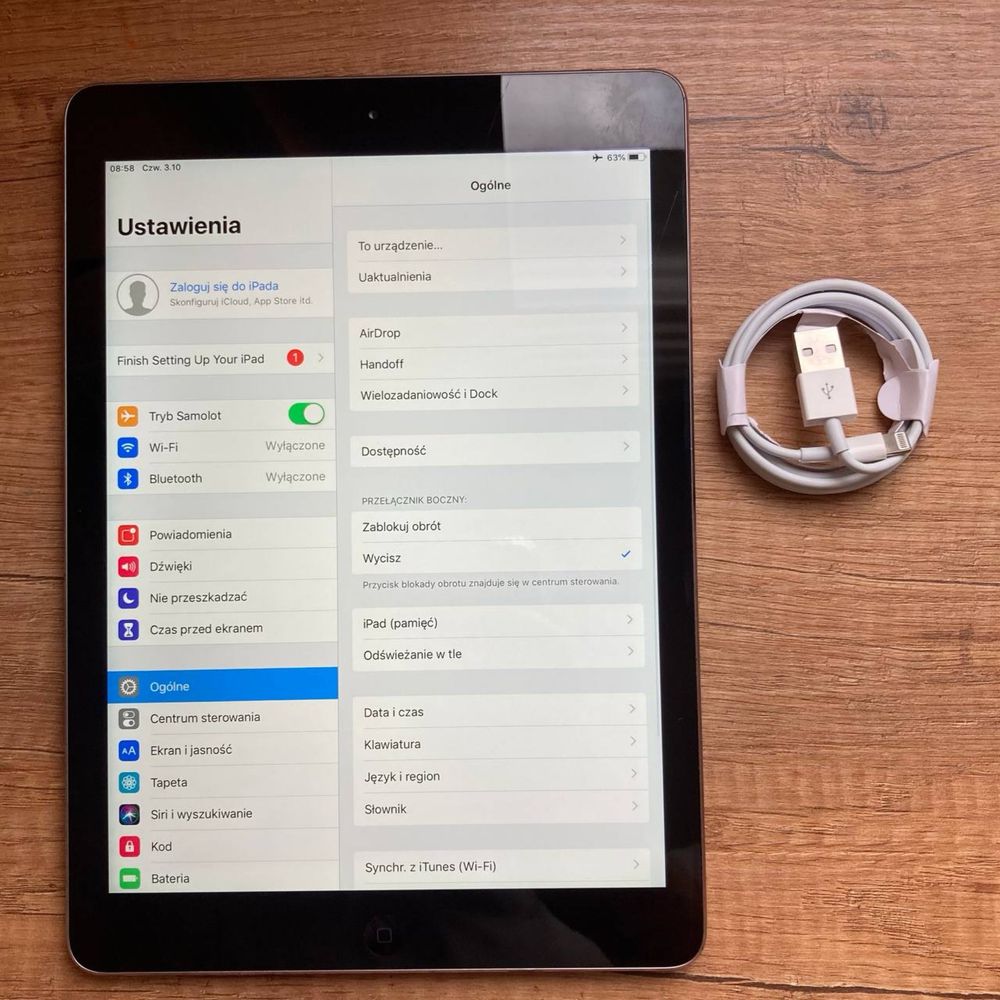 Tablet apple ipad air - tylko odbior osobisty