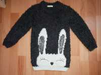 Sweterek włochaty króliczek