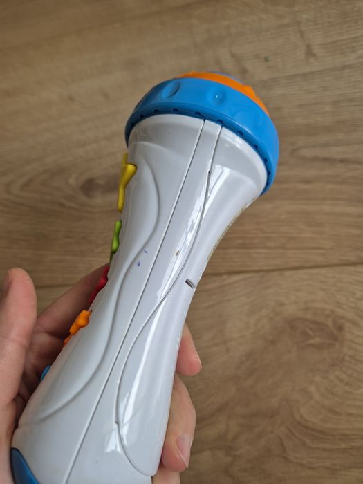 Zabawkowy mikrofon dla dzieci zabawka dźwiękowa używana