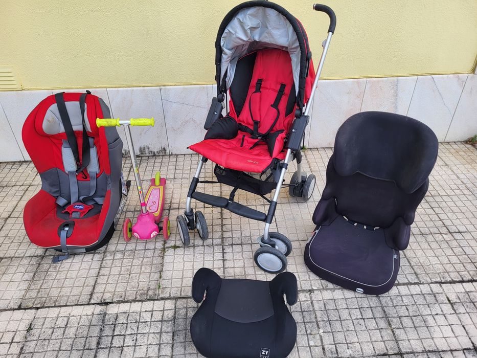 Cadeira auto CHICCO + Carrinho passeio MAXI-COSI  + 2 Assentos + Trot