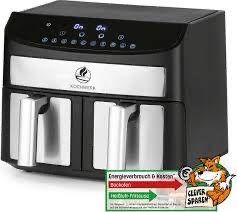 Gourmetmaxx Німецька7-літрова двокамерна фритюрниця з гарячим повітрям