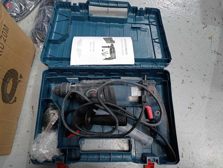 Młotowiertarka młot udarowy wiertarka sds+ mocna 3050w walizka zestaw