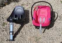 Zestaw Cybex fotelik Aton M i-Size różowy + baza Base M   0-13 kg