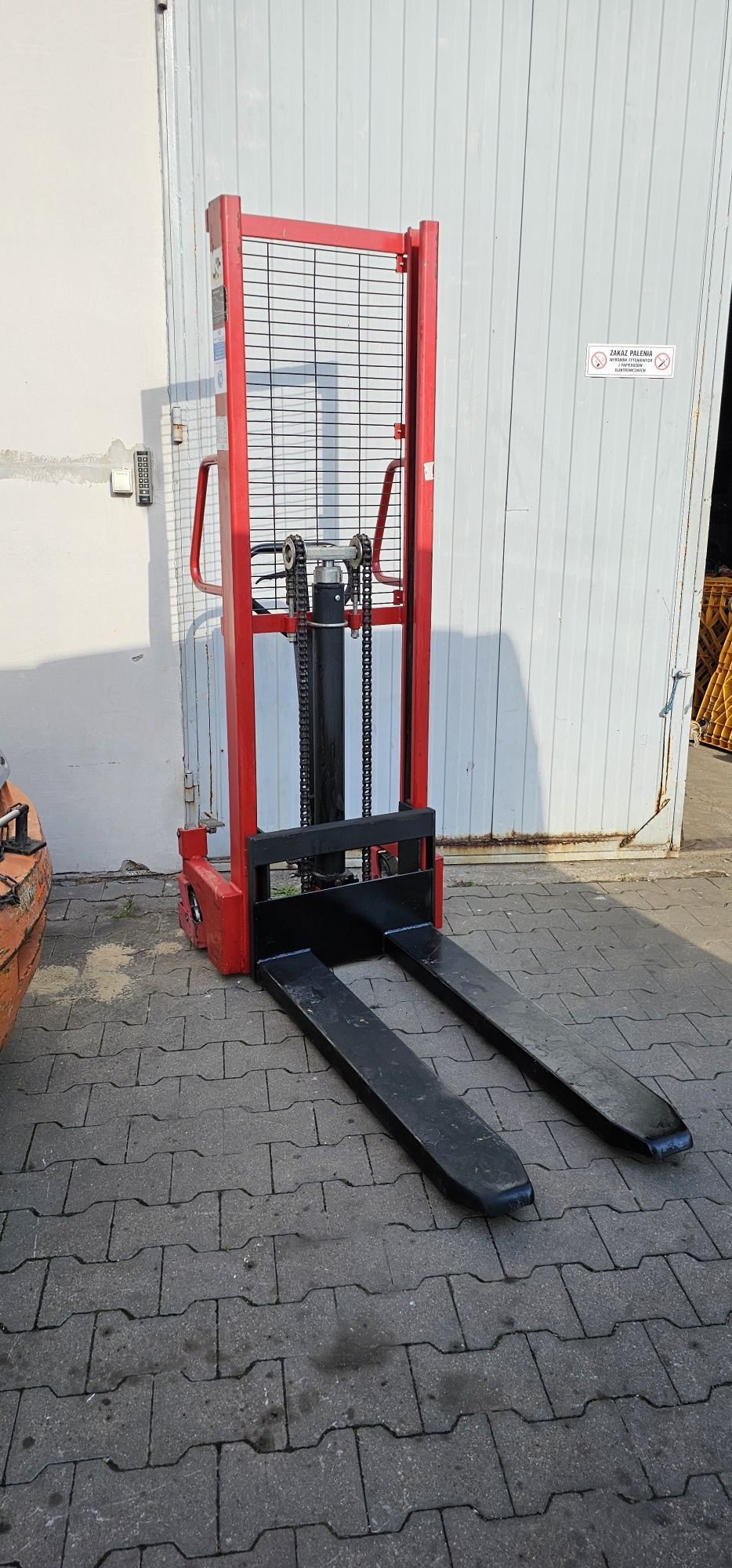 Wózek masztowy transportowy paleciak podnośnikowy 1000 kg
