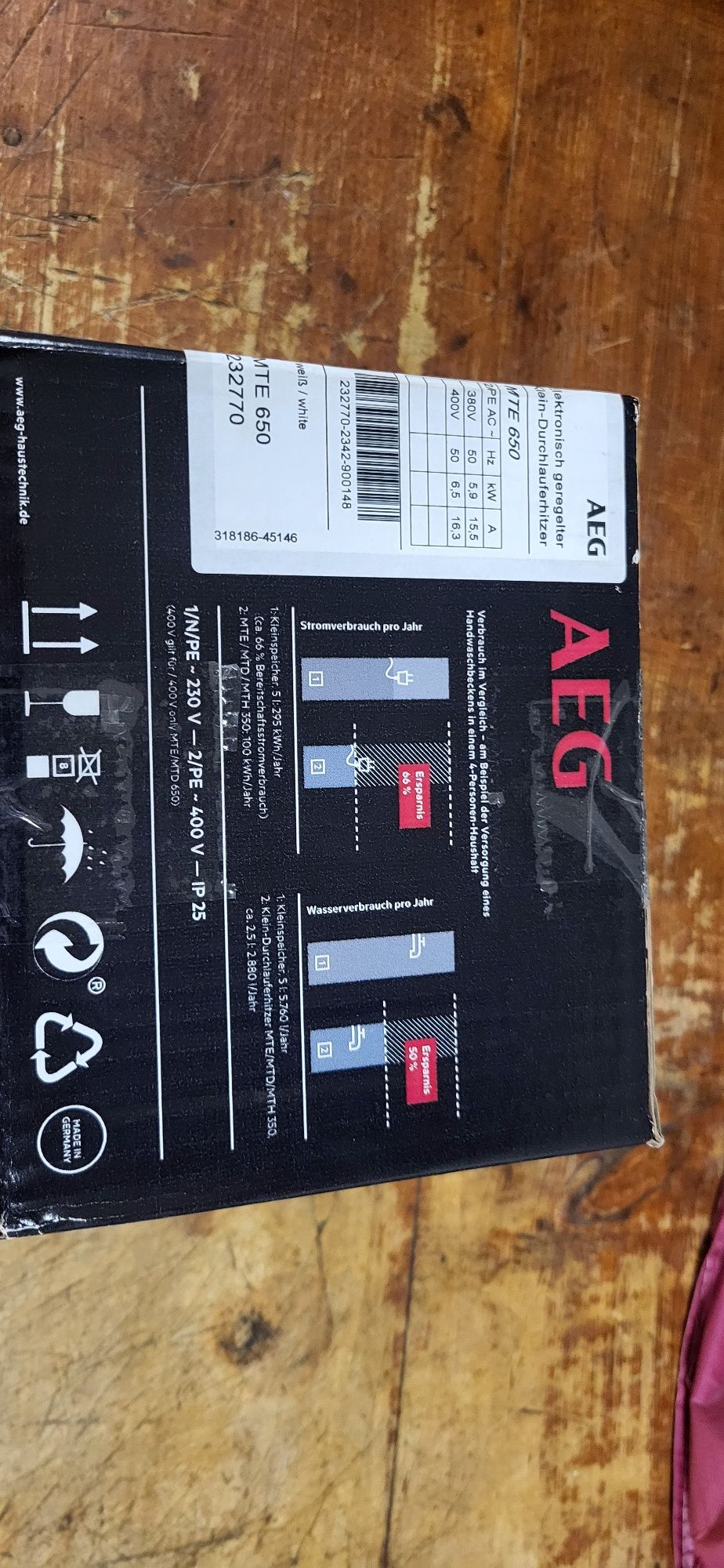 Podgrzewacz AEG MTE650