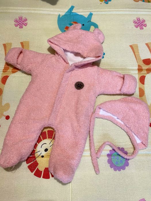 Теплий комплект для новонародженої дівчинки