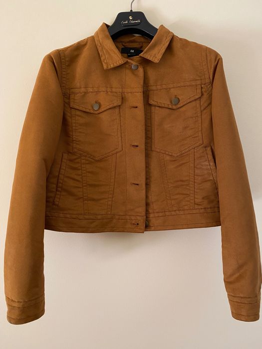 Casaco camel curto (44)