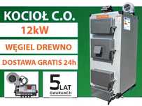 KOCIOŁ Drewno Węgiel 12kW Piece Kotły Producent Dostawa Gratis 24h