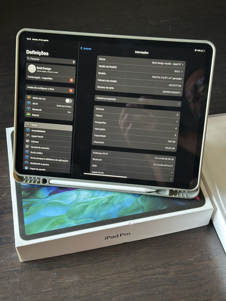 Ipad pro 12.9 256gb (4 ger.)