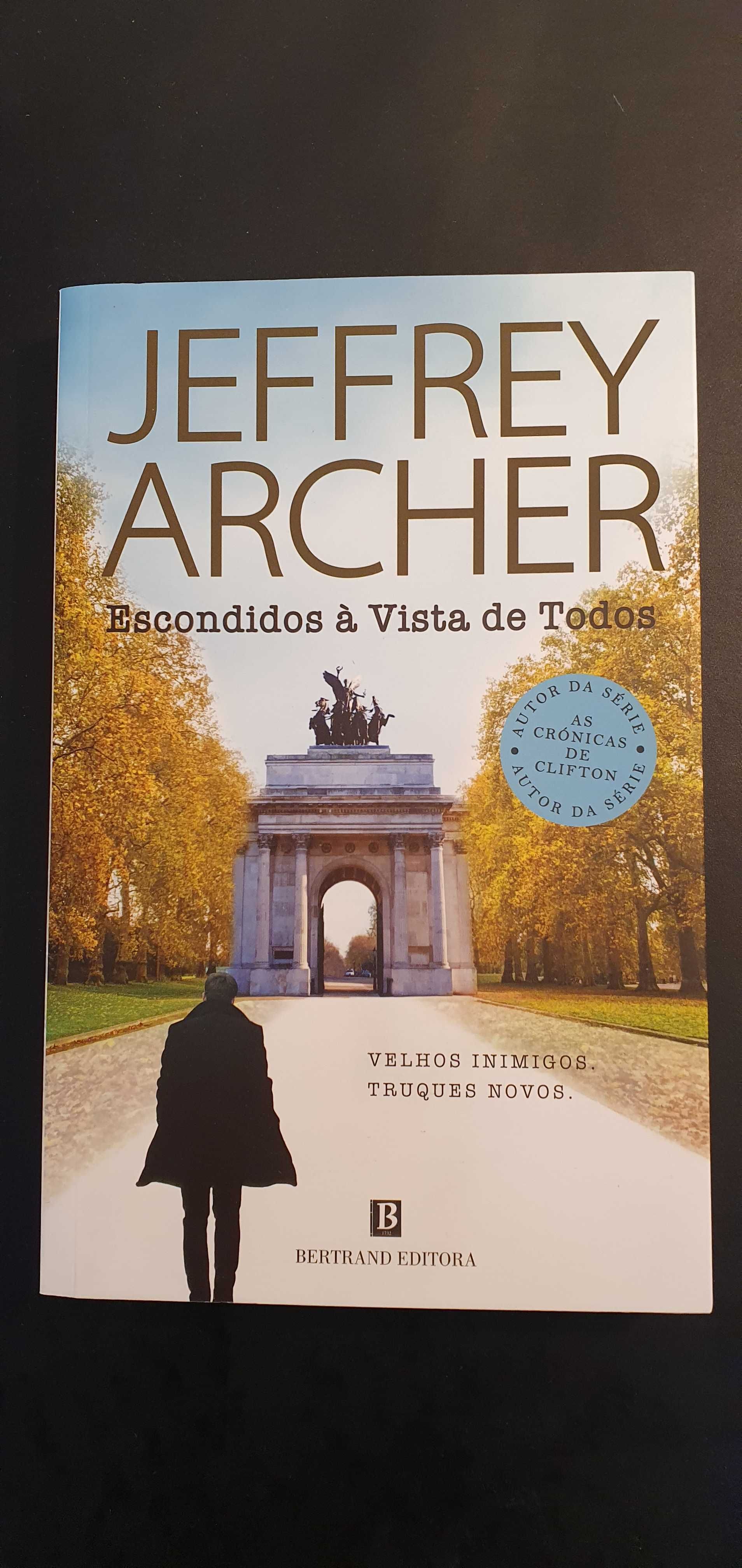 Livros. Jeffrey Archer lote de livros novos e actuais.