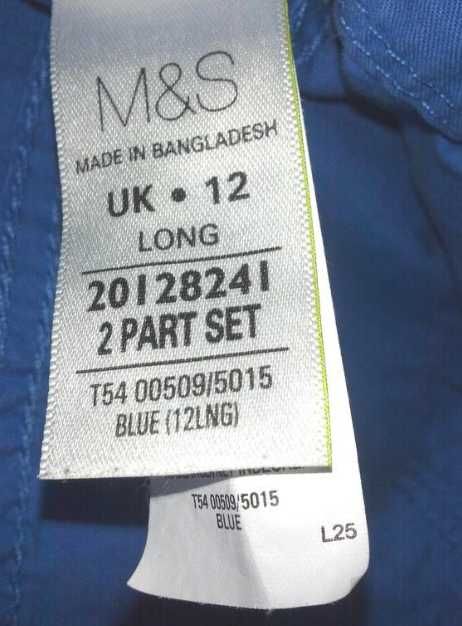 Spodnie Marks & Spencer letnie dłuuugie nogawki roz. L 12