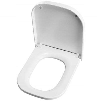 Deska WC D-Shape 42,5×35 cm Soft Close Quick Release Biała Anycee