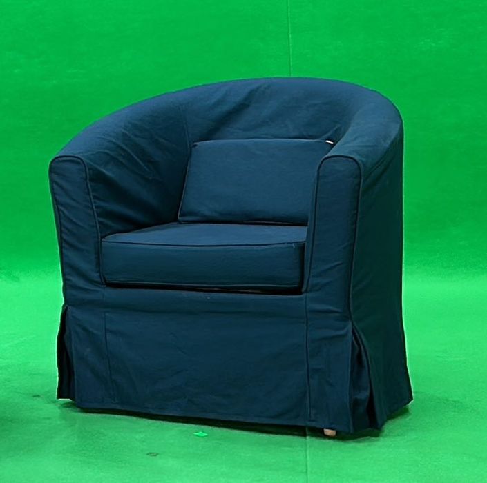 Fotel TULLSTA IKEA, pokrowiec Nordvalla średnioszary