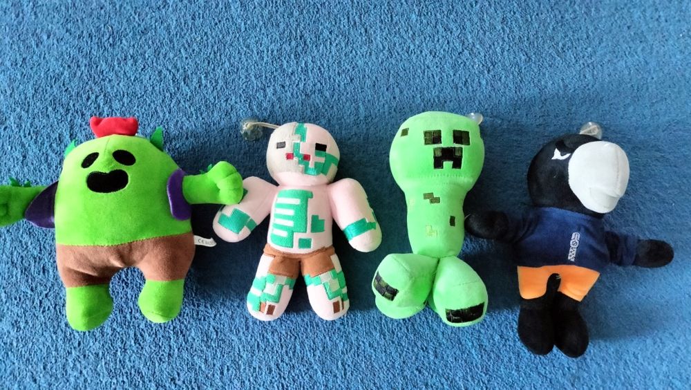 Minecraft creeper kriper pigman spike kaktus  brawl stars kruk maskotk
