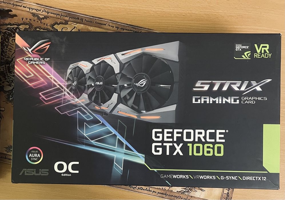 Відеокарта Asus GTX 1060 6gb Rog Strix