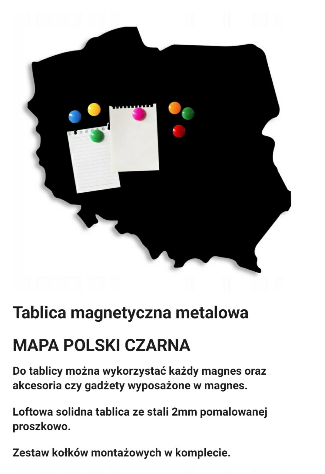 Tablica magnetyczna Mapa Polski