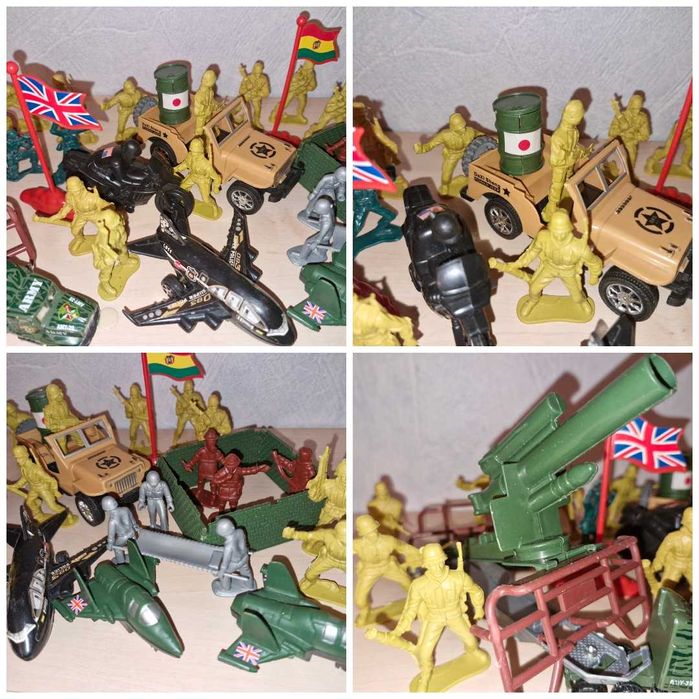 Військовий набір солдатиків та спецтехніки гра комбат