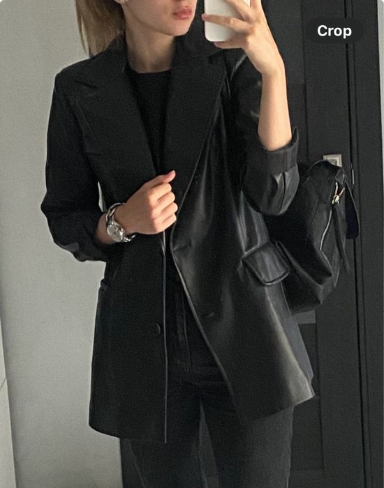 Шкіряний піджак. Еко-шкіра.