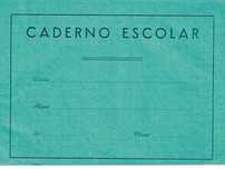 Caderno escolar antigo - anos 50