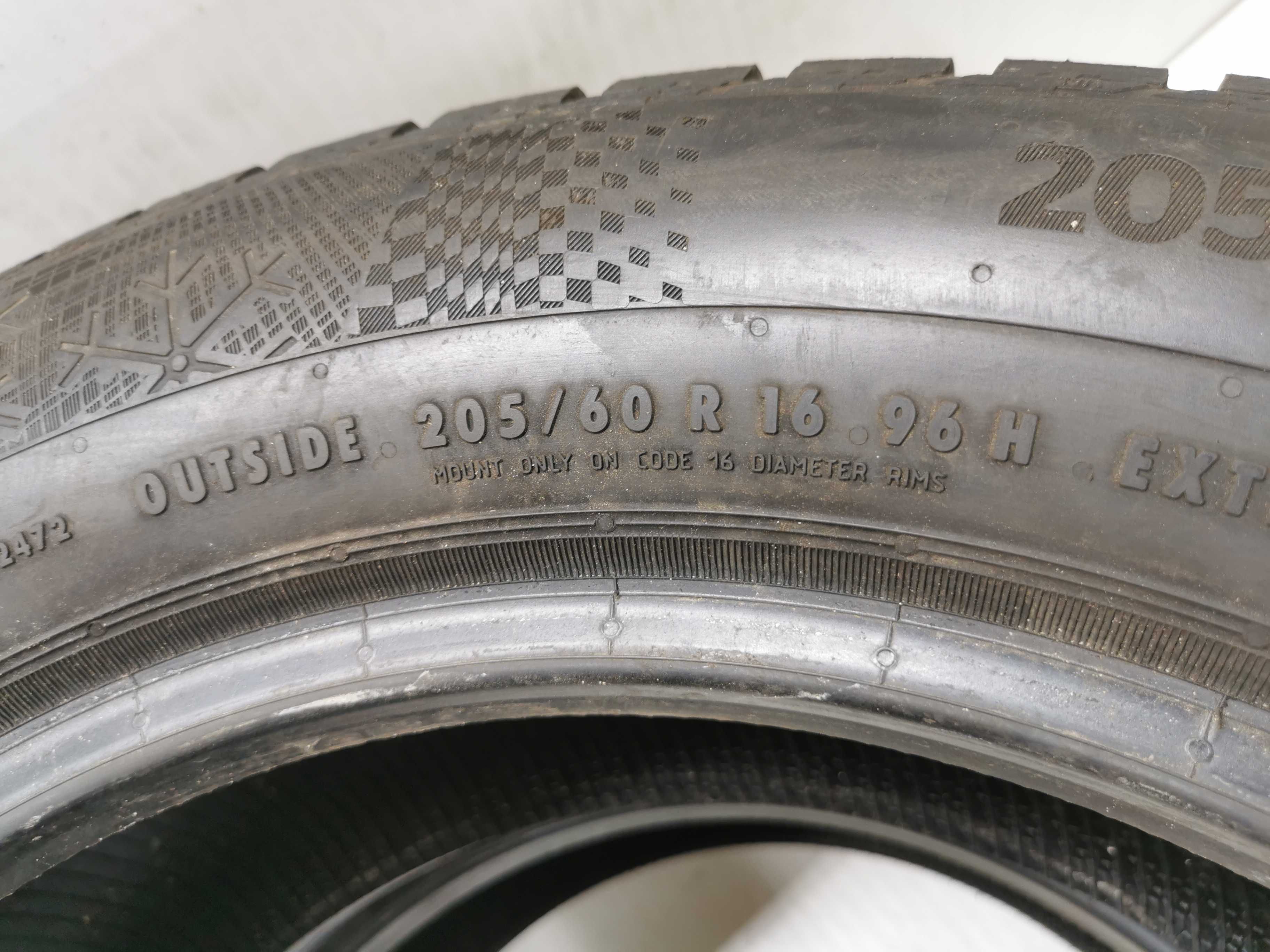 Continental WinterContact TS860S SSR 205/60r16 96H 6mm Run Flat N0219