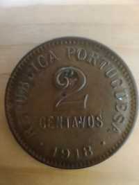 Moeda de 2 centavos 1918