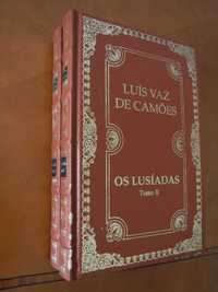 Os Lusíadas - Luíz Vaz de Camões - 2 volumes - Encadernação de luxo