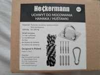 Uchwyt do mocowania hamaka huśtawki do sufitu beton drewno Heckermann