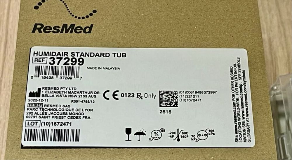 Зволожувач Resmed 37299 для сіпап апаратів Resmed 10 серіі, сипап,cpap